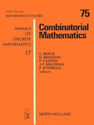 cover image of Combinatorial Mathematics